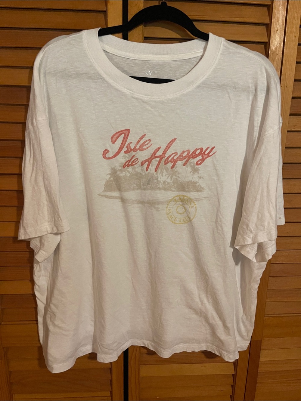 Aerie Isle de Happy White Graphic Tee